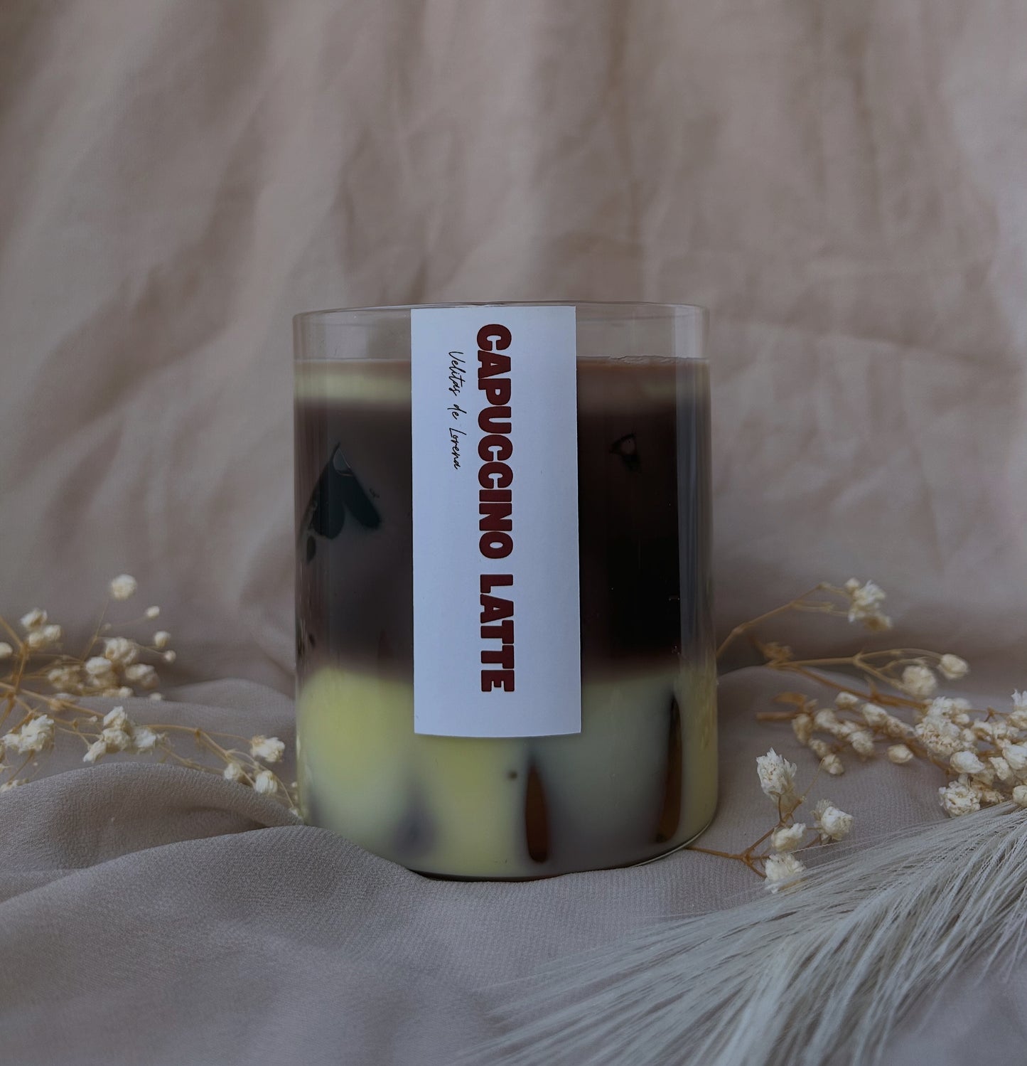 Vela decorativa y aromática · Capuccino Latte
