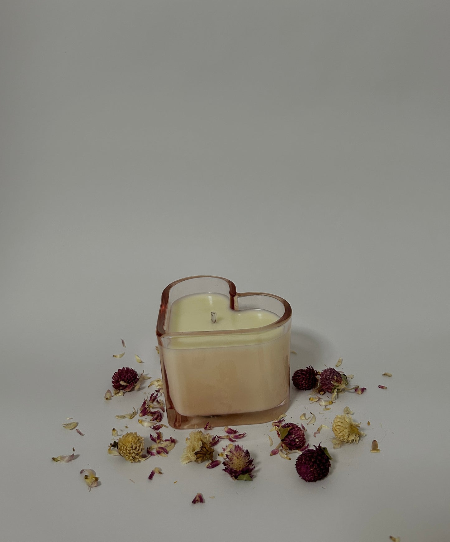 Vela aromática / Corazón rosa 200g