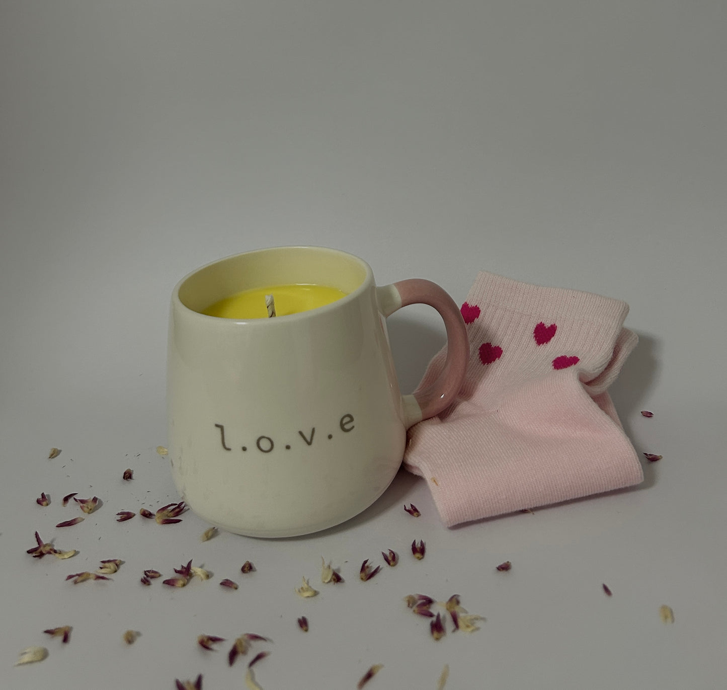 Pack taza 260g Mimosa de Frambuesa+ calcetines love